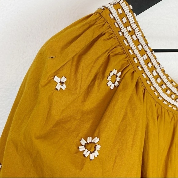 Ulla Johnson Adama Dress in Ochre FLAWED - Picture 9 of 9